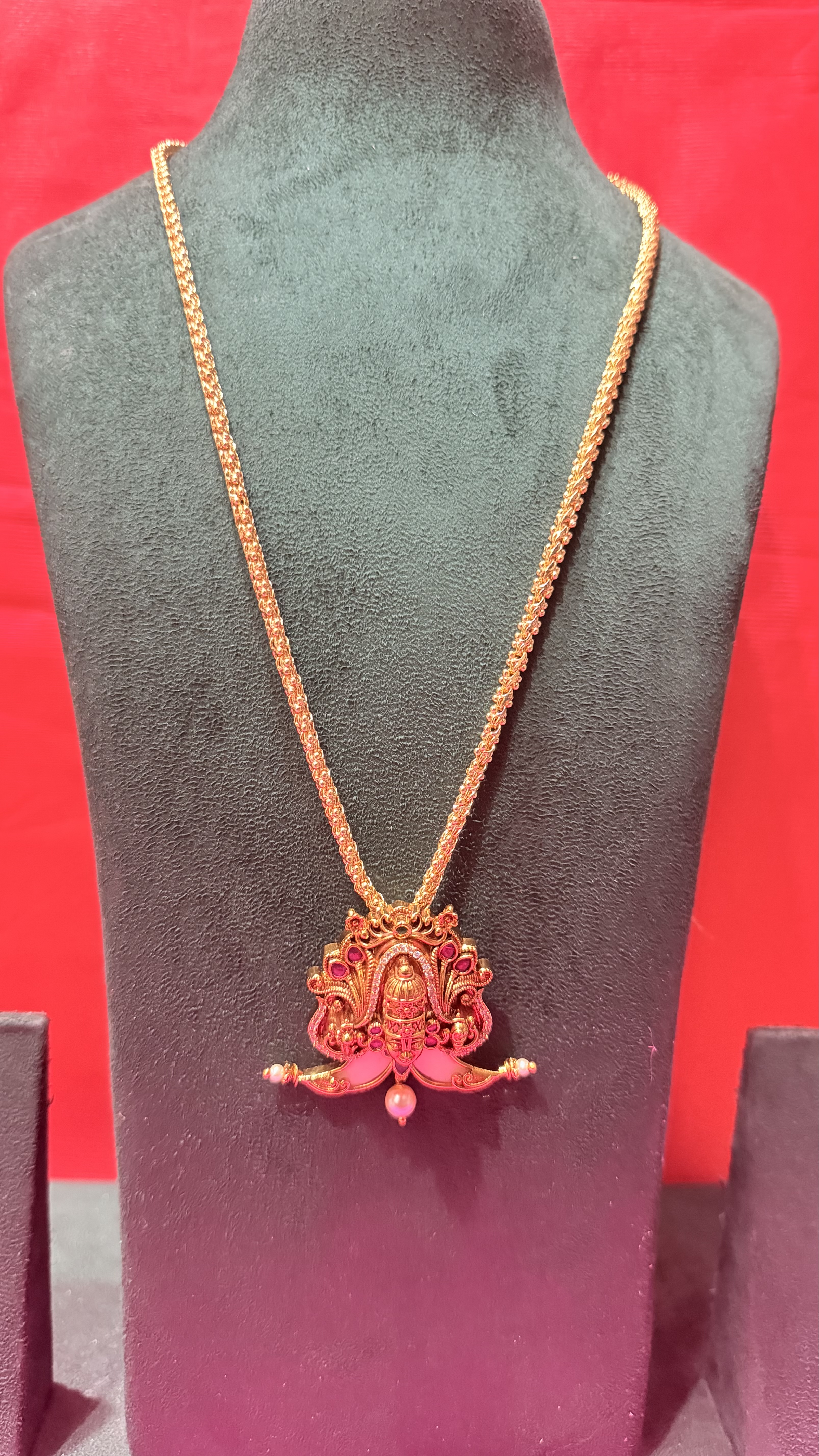 Lord Venkateswara Tiger Claw Pendant Chain